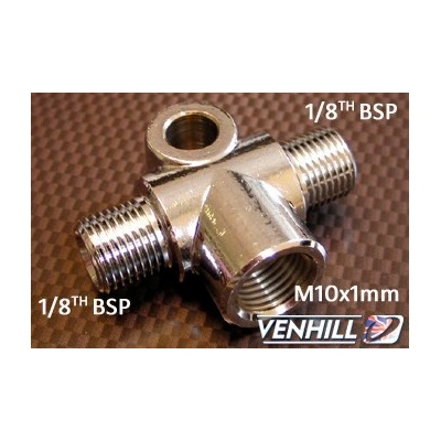 T-spojka brzdy hadice POWERHOSEPLUS 776/1 female M 10x1 convex seat to 1 / 8th BSP