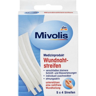 Mivolis náplasťové stehy 20 ks