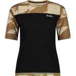 Mons Royale Дамска фланелка с къс ръкав за колоездене Mons Royale Women's Diversion Merino Bike Jersey S/S Cycling jersey - MR Grunge / Black (156-2458-0414)