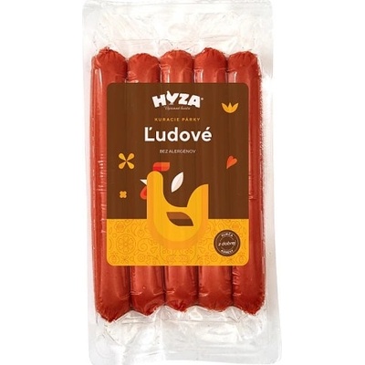 Hyza Ľudové kuracie párky 300 g