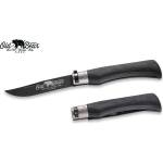 ANTONINI oldbear 9303/23 mnk / Джобно ножче с никелиран месингов предпазен пръстен - черно 100 мм (aec0030)