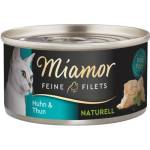 Miamor Feine Filets Naturell пиле и риба тон 80 г