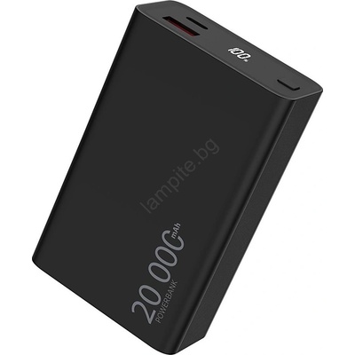 WINNER GROUP-WG - Външна батерия с дисплей 20000 mAh 20W Power Delivery черен (WN0076)