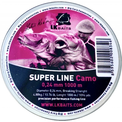 LK Baits Super Line Camo 1000 m 0,28 mm