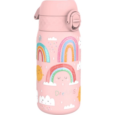 Бутилка за вода Ion8 Print, метална, 400ml, ДЪГА (32032-А-ДЪГА)