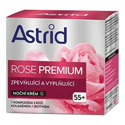 Astrid nočný krém spevňujúci a vyplňujúci 55+ Rose Premium 50 ml, nočný 55+