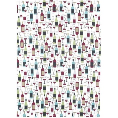 SCANquilt DEKORO SKLENKY A LÁHVE 50 x 70 cm vínovozelená
