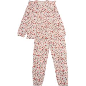 Minymo Детско ежедневно термо бельо Minymo Kid's Pyjamas L/S Set AOP No. 124068 Pyjamas - Sandshell - размер 92 (EU) (714-1761-0112)