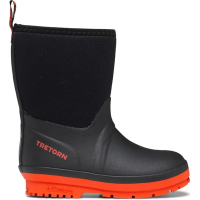 Tretorn Детски гумени ботуши Tretorn Kid's Kuling Neoprene Wellington boots - Black / Burnt - размер 24 (EU) (731-0172-0116)