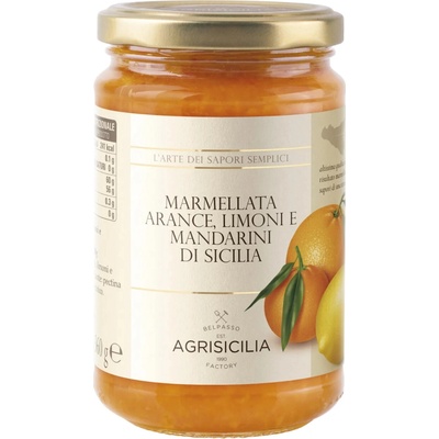 Agrisicilia marmeláda zo sicílskych pomarančov, citrónov a mandariniek 360g