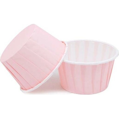Cakesicq Košíčky na muffiny světle růžové s pevným okrajem 50x39mm 100ks – Zboží Dáma