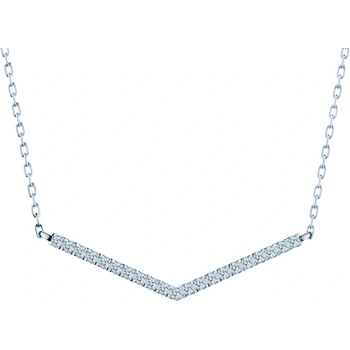 SAVICKI Колие Share Your Love: бяло злато, лабораторни диаманти