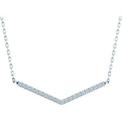 SAVICKI Колие Share Your Love: бяло злато, лабораторни диаманти