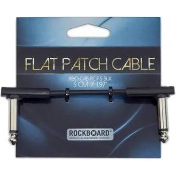 Image 1 of RockBoard Flat Patch Cable 5 cm Ъглов - Ъглов Пач кабел (RBO CAB PC F  5 BLK)