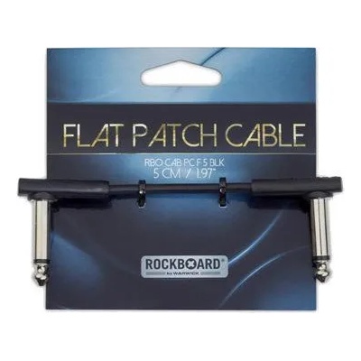 RockBoard Flat Patch Cable 5 cm Ъглов - Ъглов Пач кабел (RBO CAB PC F 5 BLK)