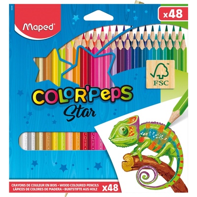 Maped Color Peps Star farebné ceruzky 48ks mix farieb