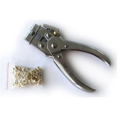 CONDOR nýtovací a děrovací kleště na duté nýty 4,4mm, 100ks nýtů, 100-04357