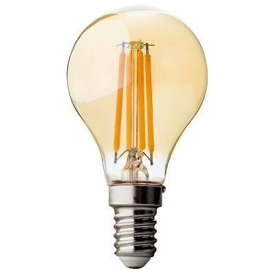 UltraLux Led ЛАМПА filament 4w e14 360° 2500К ТОПКА ДИМИРАЩa--- (lfg41425d)