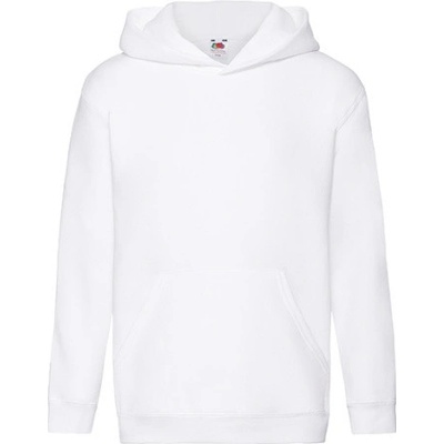 Fruit of the Loom Detská Mikina s kapucňou 62-037-0 White