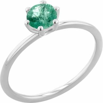 Eppi Zásnubný prsteň so smaragdom Birdie R48600