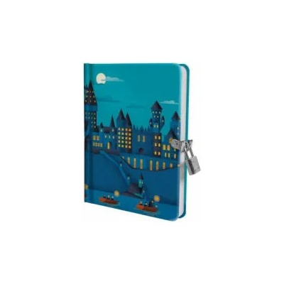 Harry Potter: Hogwarts Castle at Night Lock and Key Diary | Insight Editions