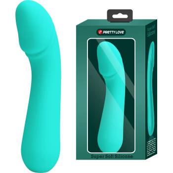 Image 1 of Pretty Love Cetus Super Soft Silicone G-Spot Vibrator Aqua Green