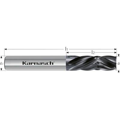 Karnasch 290416120028 | Tvrdokovová stopková fréza typ VR pre bezotrepové frézovanie na hornej a dolnej hrane 12x28-85x12 mm, Z=6