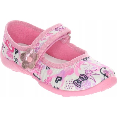 Renbut papuče textilné balerínky Princess suchý zips