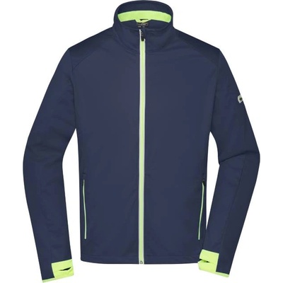 Daiber JN 1126 / Мъжко трислойно софтшел яке - тъмносиньо/ярко жълто XXL (021126r0205)