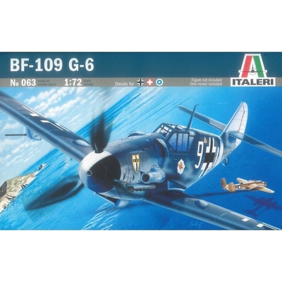 Italeri Plastikový model letadla 0063 Messerschmitt BF-109 G-6 1:72