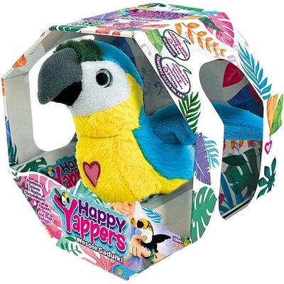 Cobi Interaktivní maskot Happy Yappers - modrý papoušek