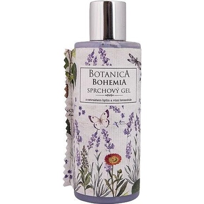Bohemia Gifts & Cosmetics Botanica Levanduľa s olivovým olejom extraktom z bylín a jogurtovou aktívnou zložkou sprchový gél 200 ml