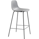 Unique Furniture Сив пластмасов бар стол (височина на седалката 67, 5 cm) Whitby - Unique Furniture (42021010)