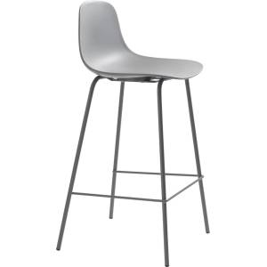 Unique Furniture Сив пластмасов бар стол (височина на седалката 67, 5 cm) Whitby - Unique Furniture (42021010)