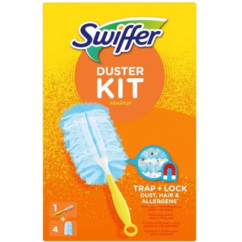 Swiffer Комплект прахосмукачки Swiffer Trap & Lock 1 бр. дръжка + 4 бр. пълнители (81762479)