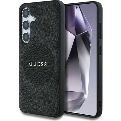 GUESS Калъф Guess 4G Round Patch Classic Logo MagSafe за Samsung Galaxy S25 Plus черен (3666339448936)
