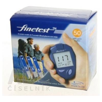 Finetest testovacie prúžky do glukomera 50 ks