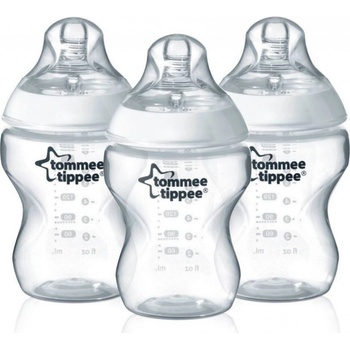 Tommee Tippee kojenecká láhev C2N 3 ks transparentní 260ml