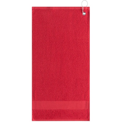 L Merch Golfový uterák s klipom NT9165 Red 55 x 30 cm