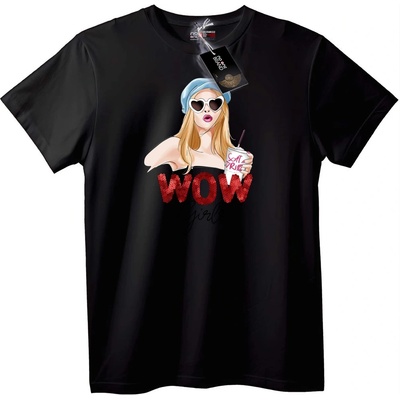 NOONEBRAND Тениска WOW Момиче Безалкохолно - XL, White