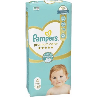 Pampers 9 - 14 кг. Pampers Premium Care 4 52 броя