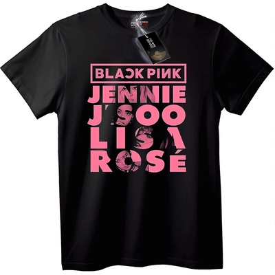 NOONEBRAND Тениска Blackpink членове - 2XL, Black