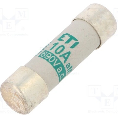 ETI POLAM 002631007 Pojistka: tavná; aM; 10A; 690VAC; kulatý,průmyslová; 14x51mm