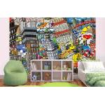 DIMEX ART Самозалепваща се флизелинова фототапета анимационен град 375 x 250 см