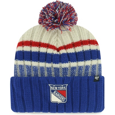 47 Brand Pánská New York Rangers NHL Long Range ’47 CUFF KNIT Natural