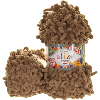 Alize Puffy Fine světle hnědá 329