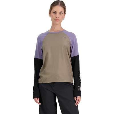 Mons Royale Tarn Merino Shift Wild Jersey LS Walnut/Black/Thistle