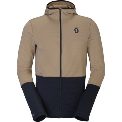 Scott Мъжко поларено яке Scott Hoody Defined Light Fleece jacket - Toast Beige / Black - размер XL (005-7075-0314)