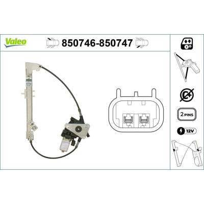 Zvedací zařízení oken VALEO 850746 850746