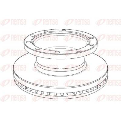 REMSA Brzdový kotouč Heavy Duty Brake Disc NCA1166.20
